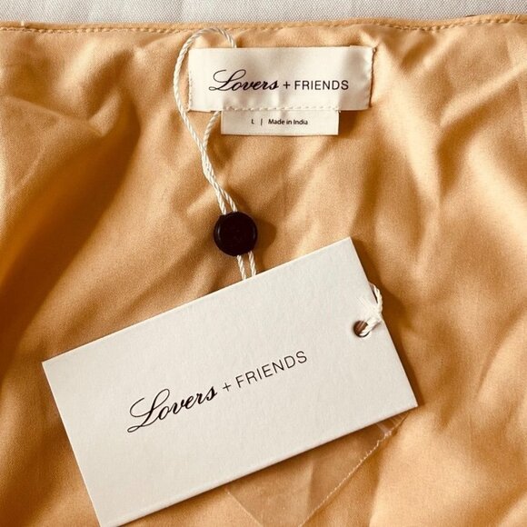 Lovers & Friends Chloe Mini Dress Girls Night Size L Sequin Rose Gold Disco - Picture 8 of 15